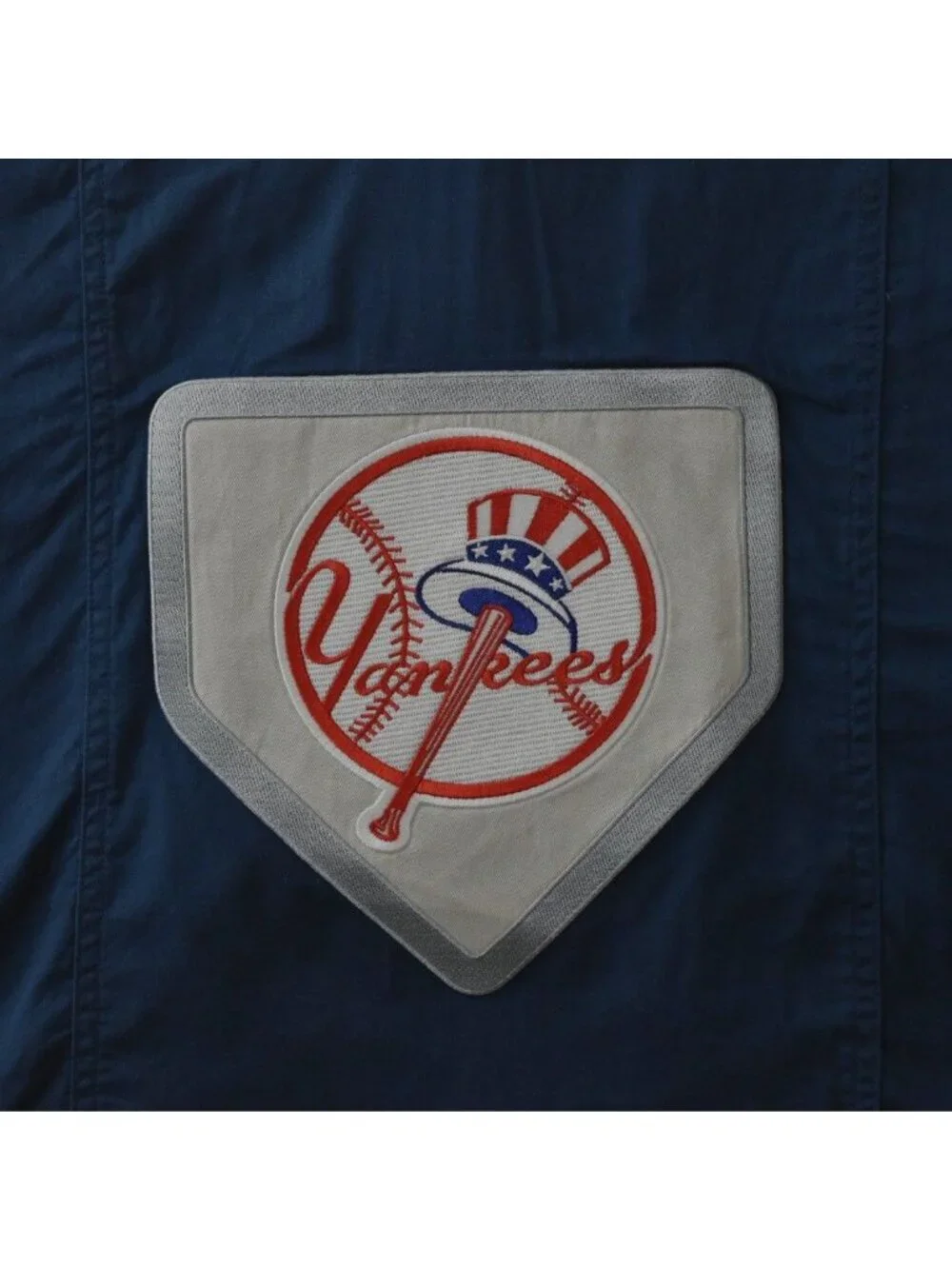 Pottery Barn Teen NY Yankees Pillowcases Shams Set 2 MLB Embroidered Blue